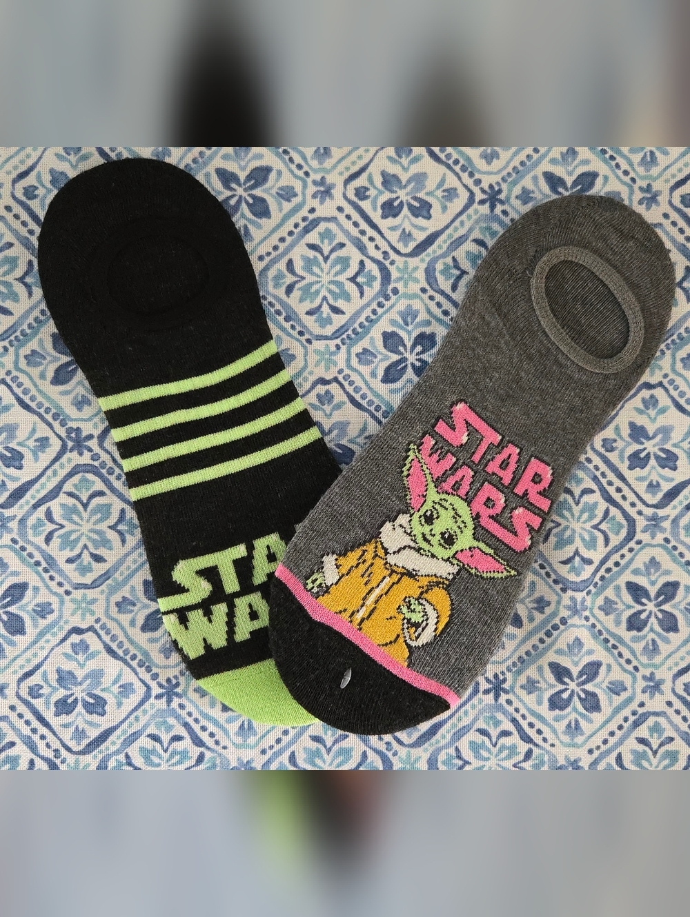 NEW Star Wars No-Show Socks with Grogu Graphic O/S Ladies